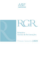 Capa do Relatório de Gestão de Reclamações referente ao 1º semestre de 2023
